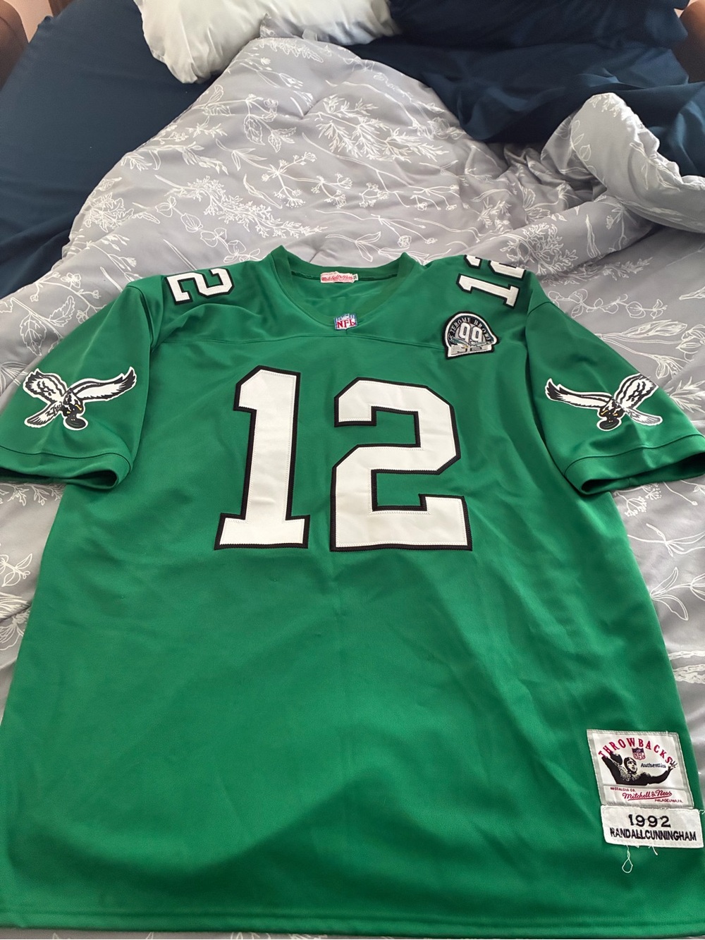100% Authentic Mitchell & Ness 1992 Randall Cunningham Phila Eagles Jersey